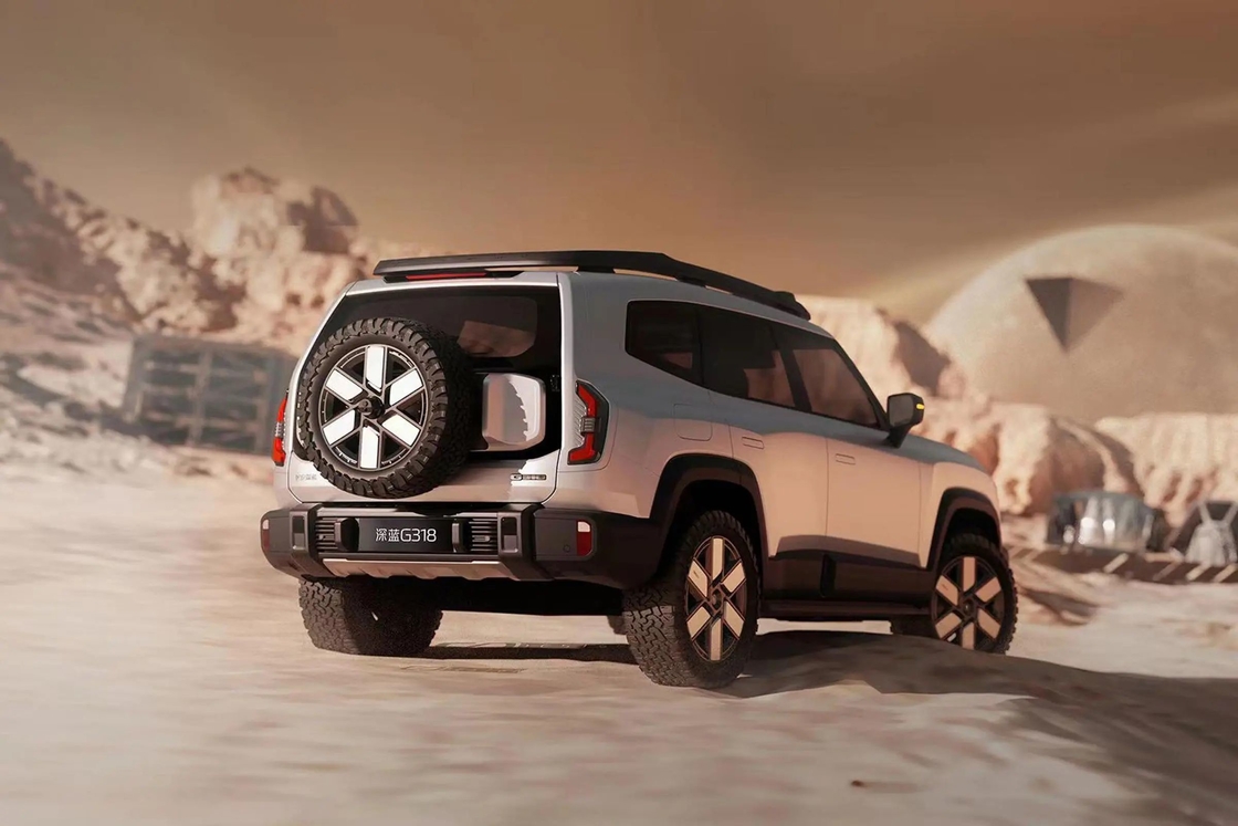 Changan Shenlan G318 SUV lai điện 4WD Off Road EV Car Xe năng lượng mới
