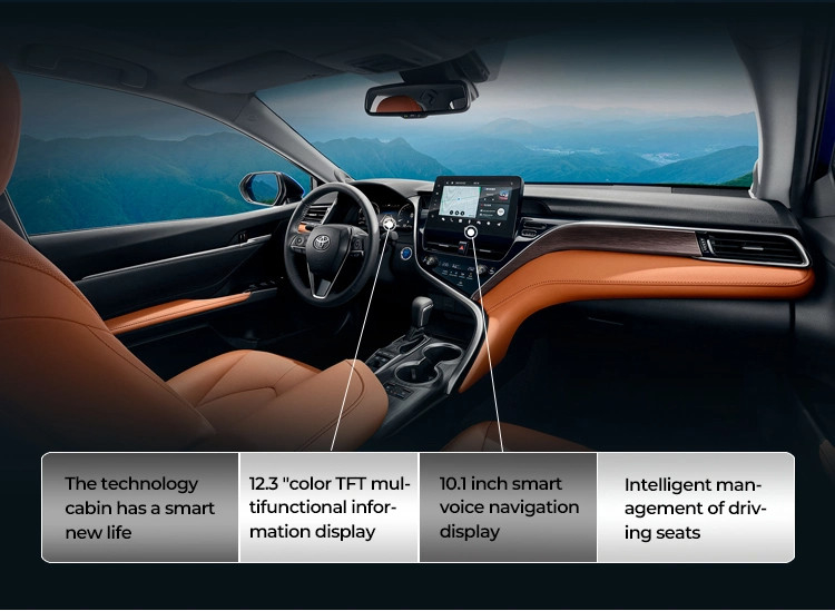 Mid Size Luxury Toyota Camry Hybrid Car Lốp phía trước Động cơ 150 HP