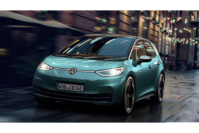 300 Miles Range xe điện Volkswagen 160km / h 5 chỗ ngồi VW ID3 xe điện
