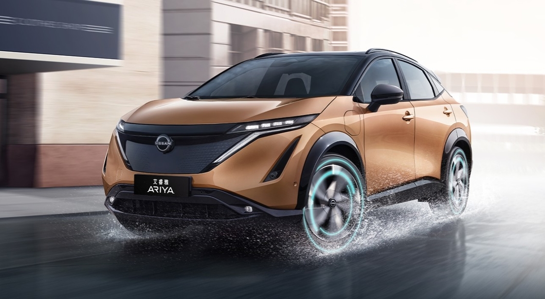 Nissan Ariya lái trái Điện năng 242 mã lực Xe điện Tốc độ cao 160km/h Khoảng cách dài 623km EV SUV điện sang trọng